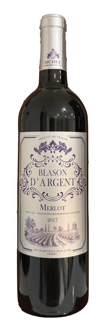 Blason d'argent Merlot